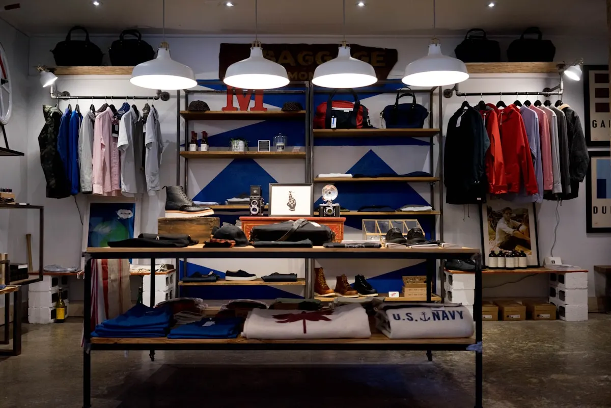 Curated clothing rack